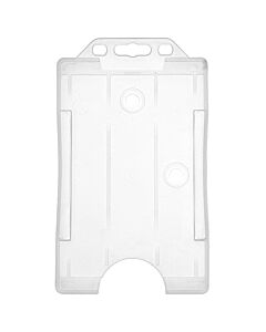 Clear Vertical ID Badge Holder single