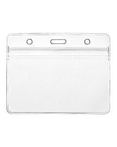 ID Badge Card Plastic Pocket Holder