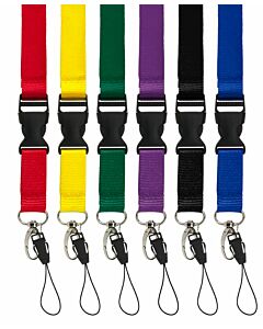 Tour de cou double détachable avec attache métallique et clip boucle