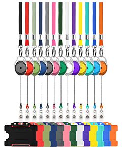Trio Retractable Lanyards with Card Holder