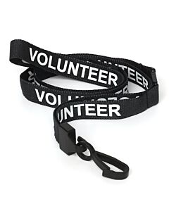 Volunteer lanyard black